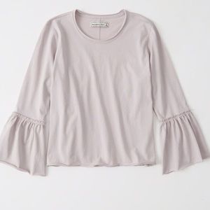 Lavender Abercrombie top ruffles